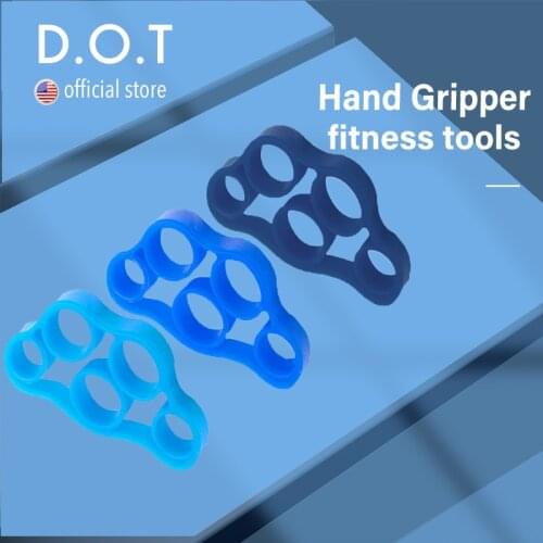 D.O.T Fitness Finger Exerciser Hand Strengthener Power Expander for Hands Trainer Grip Bodybuilding Gym Simulator for School