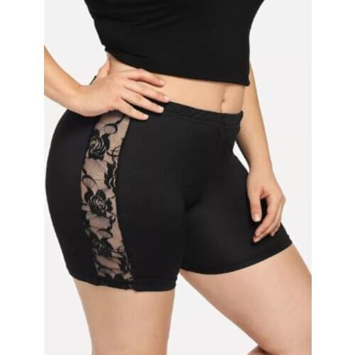 Hot Women Casual High Elastic Waist Tight Mesh Exercise Shorts Girl Female Hollow Out Shorts Fitness Slim Skinny Dancing Shorts