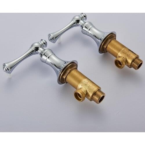 Brass Switch Valve Chrome For Basin Faucet Shower Mixer Bathtub Set Control Valve