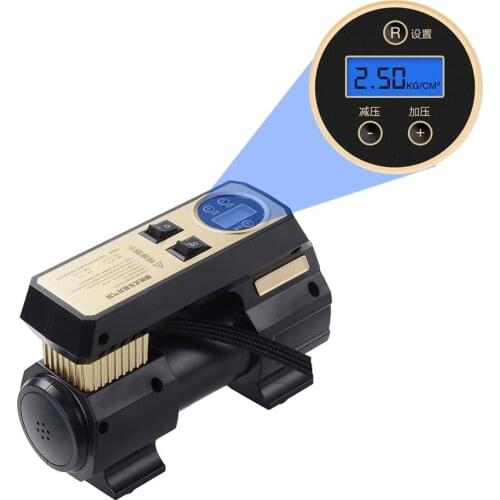 Multipurpose Inflator Portable Car Tires Air Pump 30 Cylinder Digital Display 12V DC 100 PSI Tire Pressure Preset 35L/Min