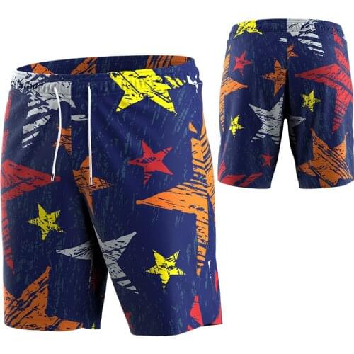 Zhouka Mens Summer Beach Shorts Cool Boardshorts with Pockets Quick Dry Surfing Swim Trunks