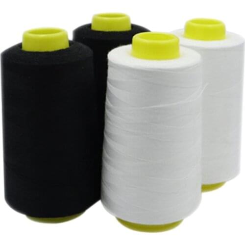 1 Pcs 40/2 Black/White 3000Yards Polyester Sewing Thread For Clothing Textile Sewing Machine Accessories Sewing Lines