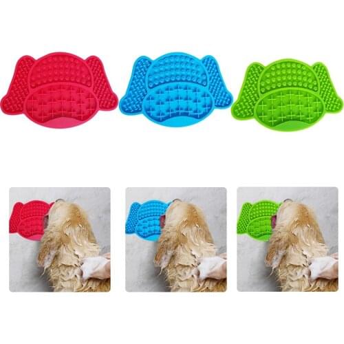 New Pet Supplies Silicone Dog Lick Pad Pet Slow Food Plate For Small And Medium Pet Lick Pad Dog Sucker Food Training Supplies