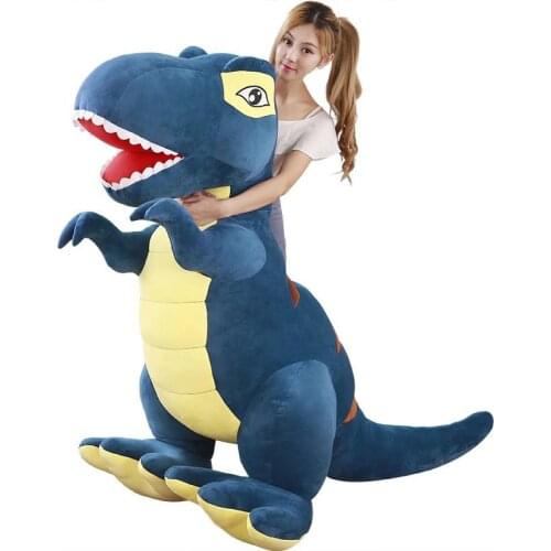 Dorimtrader Large Simulated Animal Tyrannosaurus rex Plush Toy Stuffed Anime Dinosaur Doll Crazy Gift for Kids 205cm 81inch