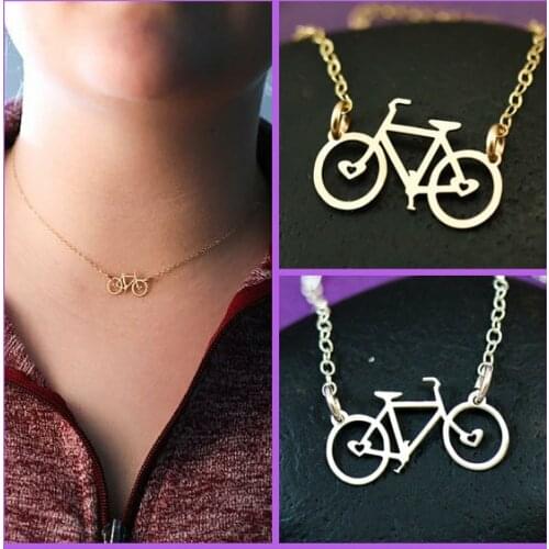 Bike Necklace - Bicycle Jewelry - Bike Charm Necklace - Cycling Gift - Biker Gift -Triathlon Gift -Gift Her