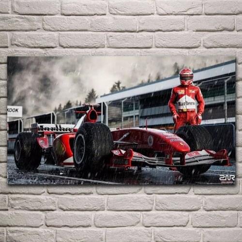 Modern Super Cool Red Sports Car Racing Car Racer Posters and Prints Canvas Paintings Wall Art Pictures for Living Room Decor