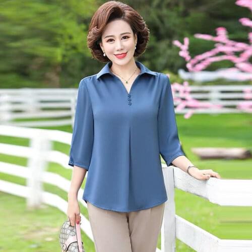 Голубые блузки PPLMHU China At AliExpress