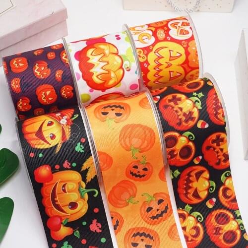 DIY Halloween Printed Grosgrain Ribbon For Craft Supplies Sewing Accessories 5 Yards, Planar Resins Mold 10 Pieces. 54781