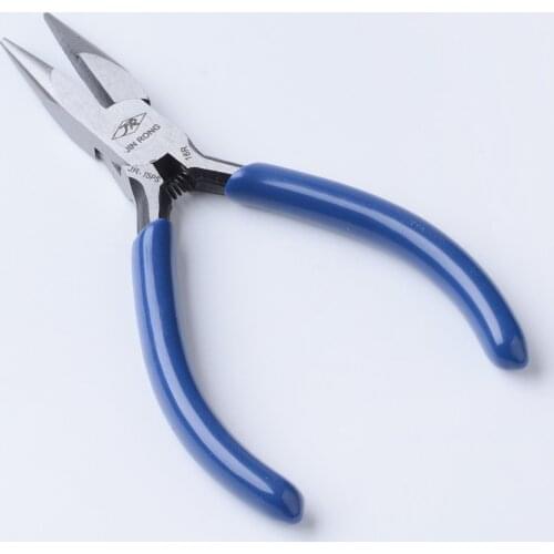 Blue Steel Chain Nose Pliers Jewelry Making Equipment DIY Beading Hand Tools 12x65x10mm