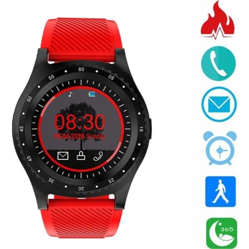 GPS Smart Watch Women Red Heart Rate Monitor Fitness Watch Reloj Inteligente Hombre Smartwatch Cheap