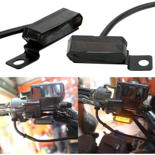 LED Signal Lamp 2PCS Motorcycle Turn Signal Lights Streamer Flashing Universal Mini Motorcycle Accessories