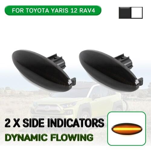LED Dynamic Side Marker Light Flowing Turn Signal Light Lamp For Toyota Yaris Mk2 P9 RAV4 Mk3 Auris E15 For COROLLA