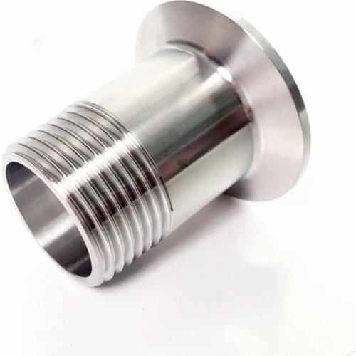 1" BSPT Male x 1.5" Tri Clamp SUS 304 Stainless Steel Sanitary Coupler Fitting Homebrew Beer