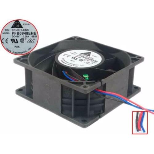 Delta Electronics PFB0948EHE -5E51 Server Cooling Fan DC 48V 0.26A 90x90x38mm 3-wire