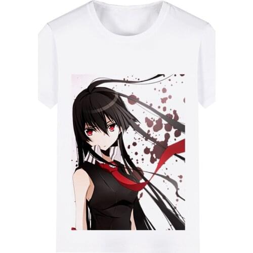 Akame ga Kill! Akame Cosplay Costume Adult Kids Child Short Sleeve T-shirt T shirt