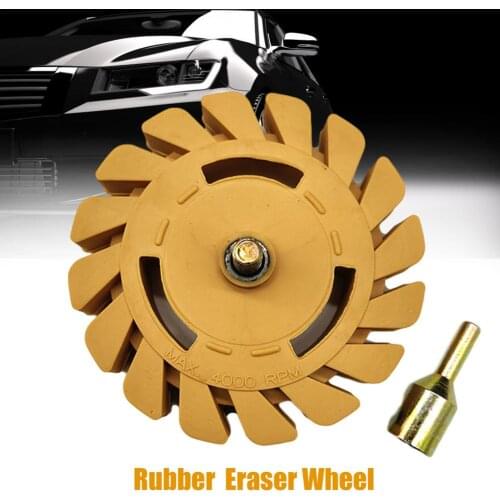 Car Pneumatic Rubber Eraser Wheel Pad Rubber Disk Decal Eraser Wheel Car Sticker Remover Paint Cleaner Car Polish Auxiliary Tool