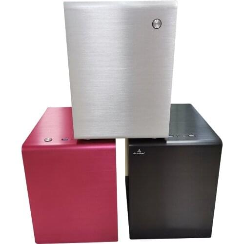 S4 color aluminum brushed MATX computer case, large power supply, large graphics card, mini case