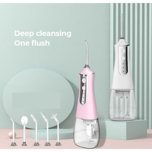 Electric Teeth Cleaner Waterproof Teeth Flosser Water Flosser Cordless Dental Oral Irrigator For Travel Home