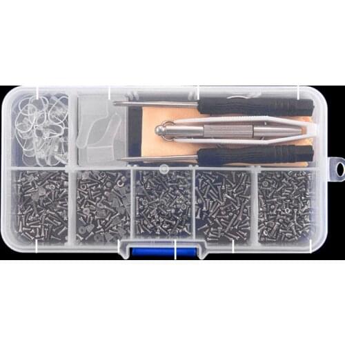 Eyeglasses Repair Tools Glasses Screws Sets Nuts Nose Pad Optical Repair Parts Assorted tool Kits Replacement Screwsm for Watch