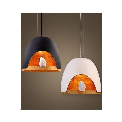 Creative Resin Bird Droplight Modern Bird Nest Pendant Lights Fixtures For Dining Room Hanging Lamp Indoor Lighting