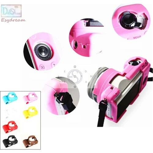 Soft Frame Rubber Silicon Case Housing Cover Protector for Sony A5000 A5100 ILCE5000 ILCE-5100 Camera