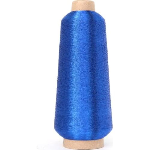 Royal Blue 254Dtex High Sheen Colors 125g Metallic Embroidery Thread 5000m Long