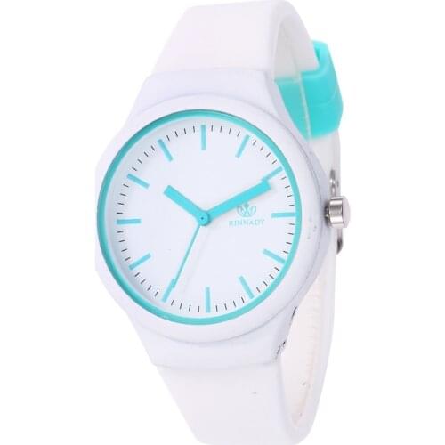 Cartoon style couple quartz watch casual student silicone strap student watch