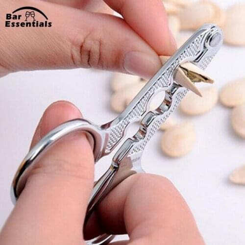 Melon Seed Plier Scissor Nut Cracker Opener Clamp Walnut Pine Sheller Nutcracker Kitchen Household tool sunflower