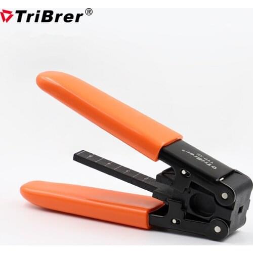 [100% New] TriBrer TTP-01 Leather cable stripper pliers fiber stripping fiber optic cold picking tool for 2mm/3mm Indoor fiber