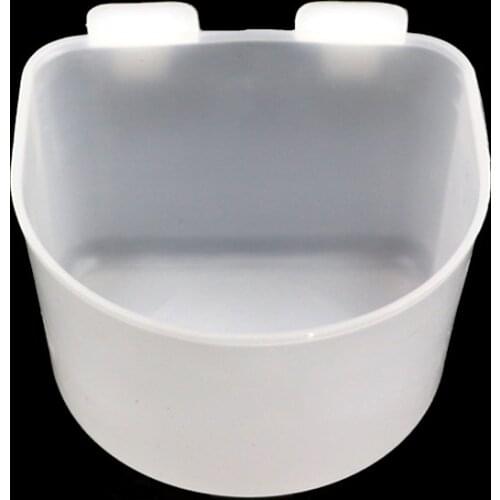 10 pcs Quail Bird Waterer Cups Parrot Drinker Feeder White Bowls Pet Bird Drinking Fountain Birds Feeding Equipment