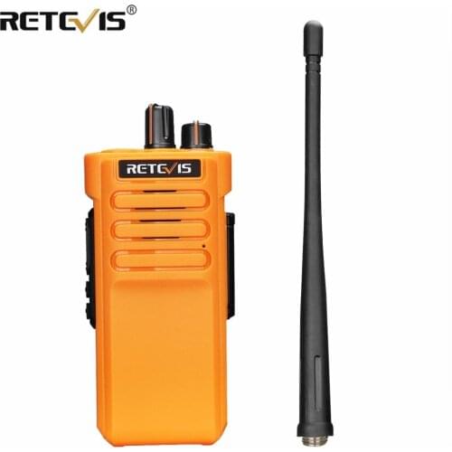 Retevis RT29 10W UHF 400 - 480MHz 16CH Long Range Walkie Talkie Orange Two Way Radio VOX Alarm Radio Station for Farm Outdoor
