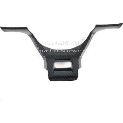 For Kia K5 Optima DL3 2020 2021 Carbon Fiber Steering Wheel Sequin Frame Garnish Cover Trims Car Molding Interior Accessories