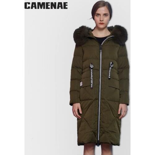 CAMENAE Women Down Jacket Hooded 2020 New Thick Bio Brand Coat Women Long Winter Warm Parka Fashion Female Jacket Collection