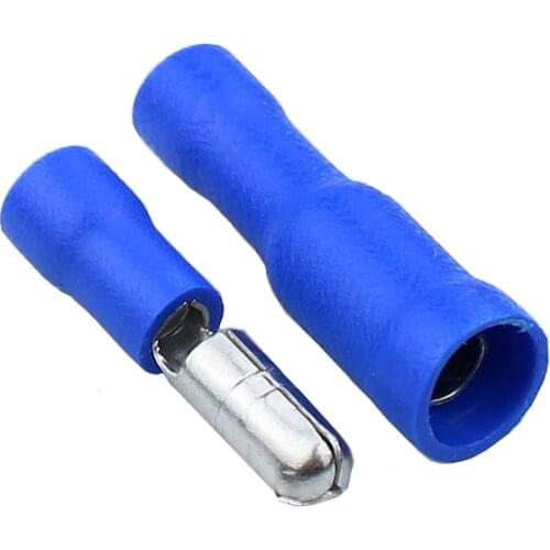 10PCS Bullet Shaped Female Male Insulating Joint Wire Connector Electrical Crimp Terminal blue FRD+MPD