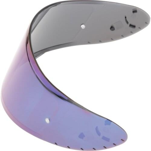 2 Pieces Motorcycle Helmet HD Visor for X14 Z-7 Bike Accessories Silver+Blue