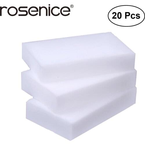 20pcs 100*60*20mm Extra High-density Magic Clean Sponge Nano Cleaning Sponge Eraser Cleaner Bathroom Kitchen Cleaning Tools