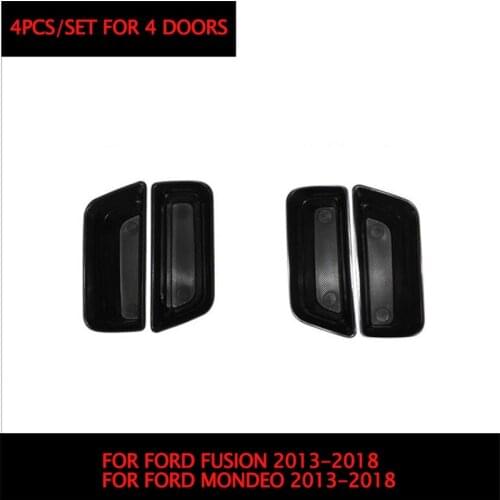 4pcs/set Car Styling Accessories Door Inner Handle Armrest box Storage Tray Pallet Case For Ford Fusion Mondeo 2013-2018