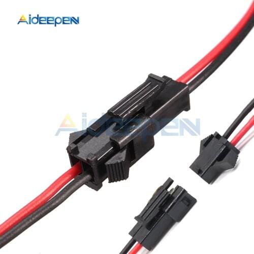 5 Pairs 10 Pairs 10CM/15CM/30CM 3mm Long JST SM 2Pins Plug Male to Female Wire Connector for LED Strip Light Lamp Driver