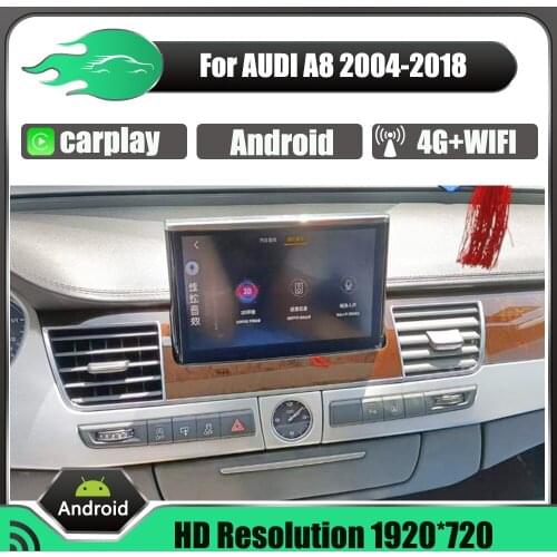Android Car Stereo radio For AUDI A8 A8L 2004-2018 car 12.3 inch Multimedia Player Auto receiver GPS Navigation headunit