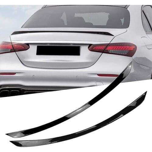 Carbon ABS Car Rear Trunk Spoiler Wing Lip Splitter Trim For Mercedes-Benz W213 E260 E300 E63S 2016 2017 2018 2019 2020 2021
