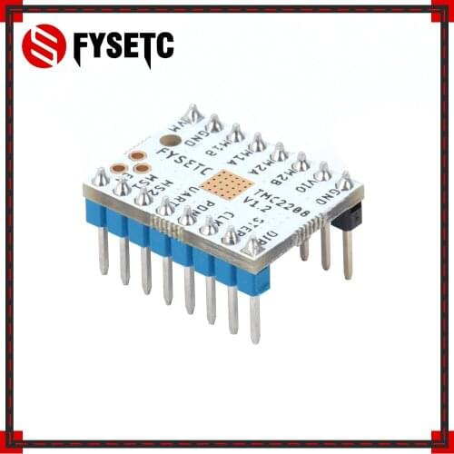 1pc Super Silent TMC2208 V1.2 Stepstick Stepper Motor Driver Module Heat Sink For 3D Printing Motherboard Aim VS TMC2100 TMC2130