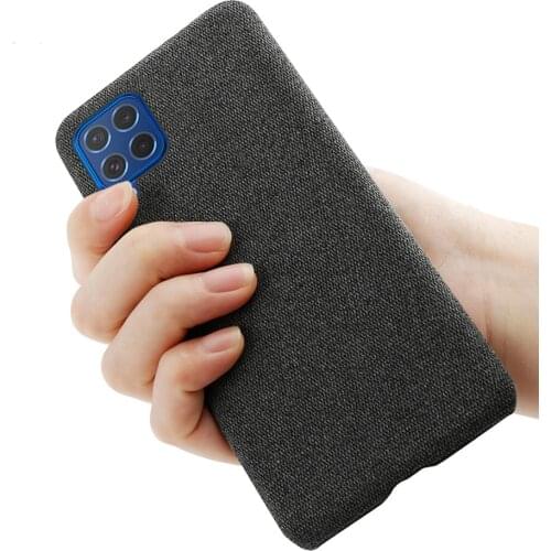 For Samsung Galaxy M62 F62 A52 A72 A32 A42 Coque Luxury Cloth Texture Fitted Case For Samsung A02 A02s M02 M02s F41 M21s Funda