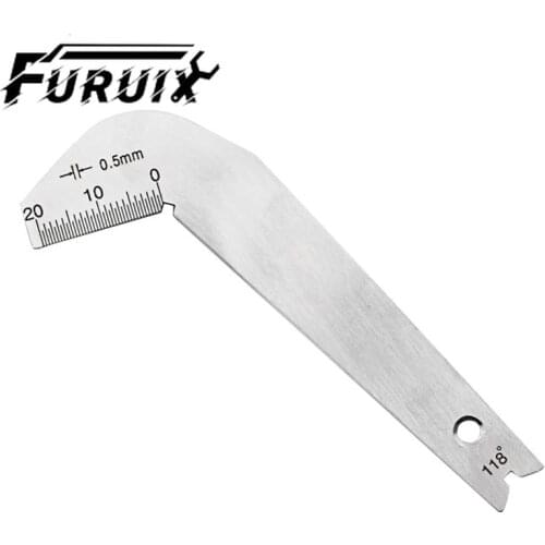 Drill Angle Gauge,Drill Bits Angle Gauge Set Dirll Sharpener Tools Angle Measuring Gage Drill Bit Angle