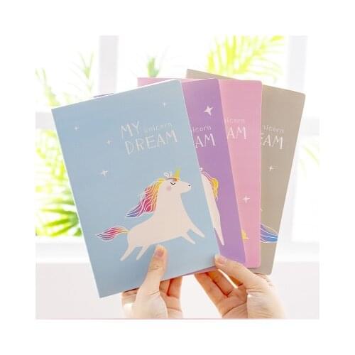 Fantasy Girl Unicorn Notepad Korea Cute Cartoon Image Notebook Retro Child Stationery Height
