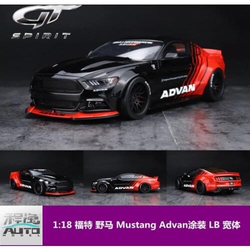 GT Spirit 1:18 Ford Mustang Advan LB resin Diecast Collection of Simulation Alloy Car Model Children Toys