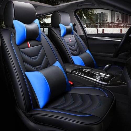 Leather car seat cover 5 seats for chevrolet lacetti niva cruze captiva lanos spark sonic all models car accessories