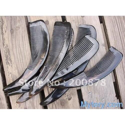 L039 Genuine Tibet Yak Horn big Combs,24-26cm long,Heathy antistatic comb,big size,low MOQ