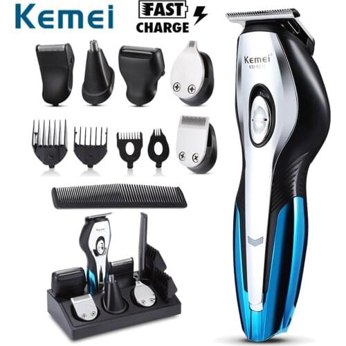 11 in 1 Electric Hair Trimmers Rechargeable Hair Clipper Electric Shaver Beard Trimmer Men Shaving Machine Cutting Nose Trimmer