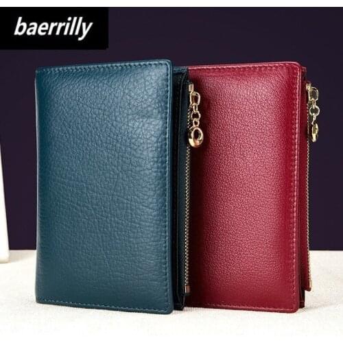 Men Card Wallet Coin Purse Cow Genuine Leather Passport Cover Case Document Holder Large Capacity Women Business Card Holder