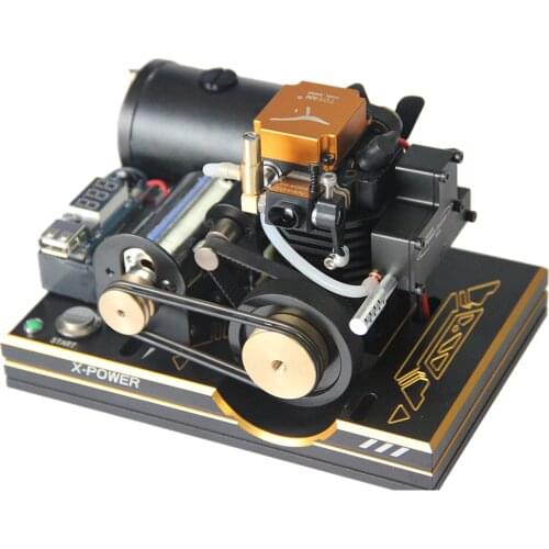 TOYAN Single Cylinder 4-stroke Methanol Engine 12V One-button Start Generator Model with Mobile Phone Charging Digital Displayer